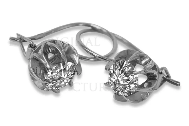 copy of Russe soviétique argent 925 Alexandrite Rubis Émeraude Saphir Aigue-marine Zircon ... Boucles d’oreilles vec062s