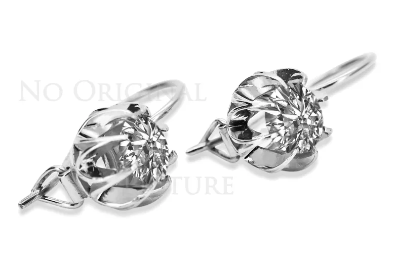 copy of Russe soviétique argent 925 Alexandrite Rubis Émeraude Saphir Aigue-marine Zircon ... Boucles d’oreilles vec062s