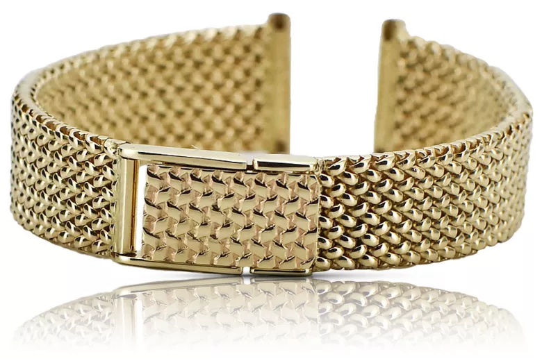 Bracelet ★ de montre en or rose jaune russiangold.com ★ or 585 333 Prix bas