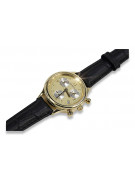 Gold men's watch Geneve ★ zlotychlopak.pl ★ Gold purity 585 333 Low Price!