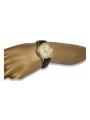 Gold men's watch Geneve ★ zlotychlopak.pl ★ Gold purity 585 333 Low Price!