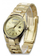 Montre en or pour homme avec bracelet 14k Geneve mw013ydy&mbw017y