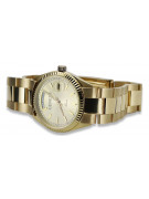 Montre en or pour homme avec bracelet 14k Geneve mw013ydy&mbw017y