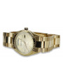 Montre en or pour homme avec bracelet 14k Geneve mw013ydy&mbw017y