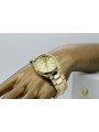 Montre en or pour homme avec bracelet 14k Geneve mw013ydy&mbw017y