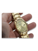 Montre en or pour homme avec bracelet 14k Geneve mw013ydy&mbw017y