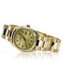 Gold men's watch Geneve ★ zlotychlopak.pl ★ Gold purity 585 333 Low Price!