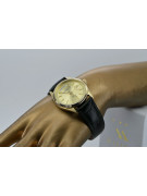 Gold men's watch Geneve ★ zlotychlopak.pl ★ Gold purity 585 333 Low Price!