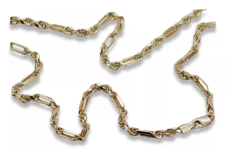 Yellow rose gold chain ★ russiangold.com ★ Gold 585 333 Low price