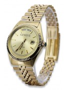 copie de Montre en or pour homme avec bracelet 14k Geneve mw013ydy&mbw016y