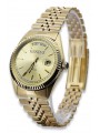 copie de Montre en or pour homme avec bracelet 14k Geneve mw013ydy&mbw016y