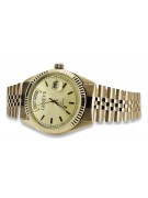 reloj de Oro para Hombre con Brazalete 14k Geneve mw013ydy&mbw016y