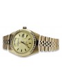 copie de Montre en or pour homme avec bracelet 14k Geneve mw013ydy&mbw016y