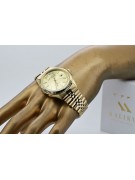 copie de Montre en or pour homme avec bracelet 14k Geneve mw013ydy&mbw016y