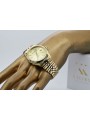 copie de Montre en or pour homme avec bracelet 14k Geneve mw013ydy&mbw016y