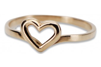 Russian Soviet rose pink 14k 585 gold Vintage ring vrn116