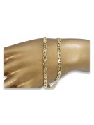 Italian yellow 14k gold diamond cut bracelet cb021y