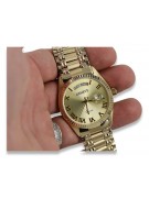 Gold men's watch Geneve ★ zlotychlopak.pl ★ Gold purity 585 333 Low Price!