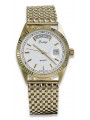 Gold men's watch Geneve ★ zlotychlopak.pl ★ Gold purity 585 333 Low Price!