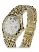 copie de Montre en or pour homme avec bracelet 14k 585 Geneve mw013ydbc&mbw013y