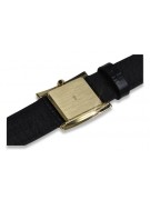 Gold men's watch Geneve ★ zlotychlopak.pl ★ Gold purity 585 333 Low Price!