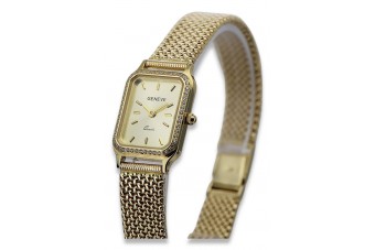 Gold men's watch Geneve ★ zlotychlopak.pl ★ Gold purity 585 333 Low Price!