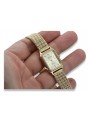 copie de la montre italienne Geneve Lw055y & lbw004y en or avec bracelet pour femme 14 carats