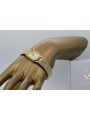 reloj de oro italiano Geneve Lw055y&lbw004y con brazalete para mujer de 14k