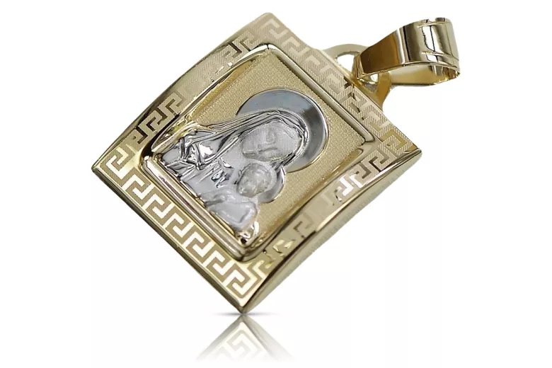 Gold Mary medallion icon pendant ★ zlotychlopak.pl ★ Gold 585 333 low price