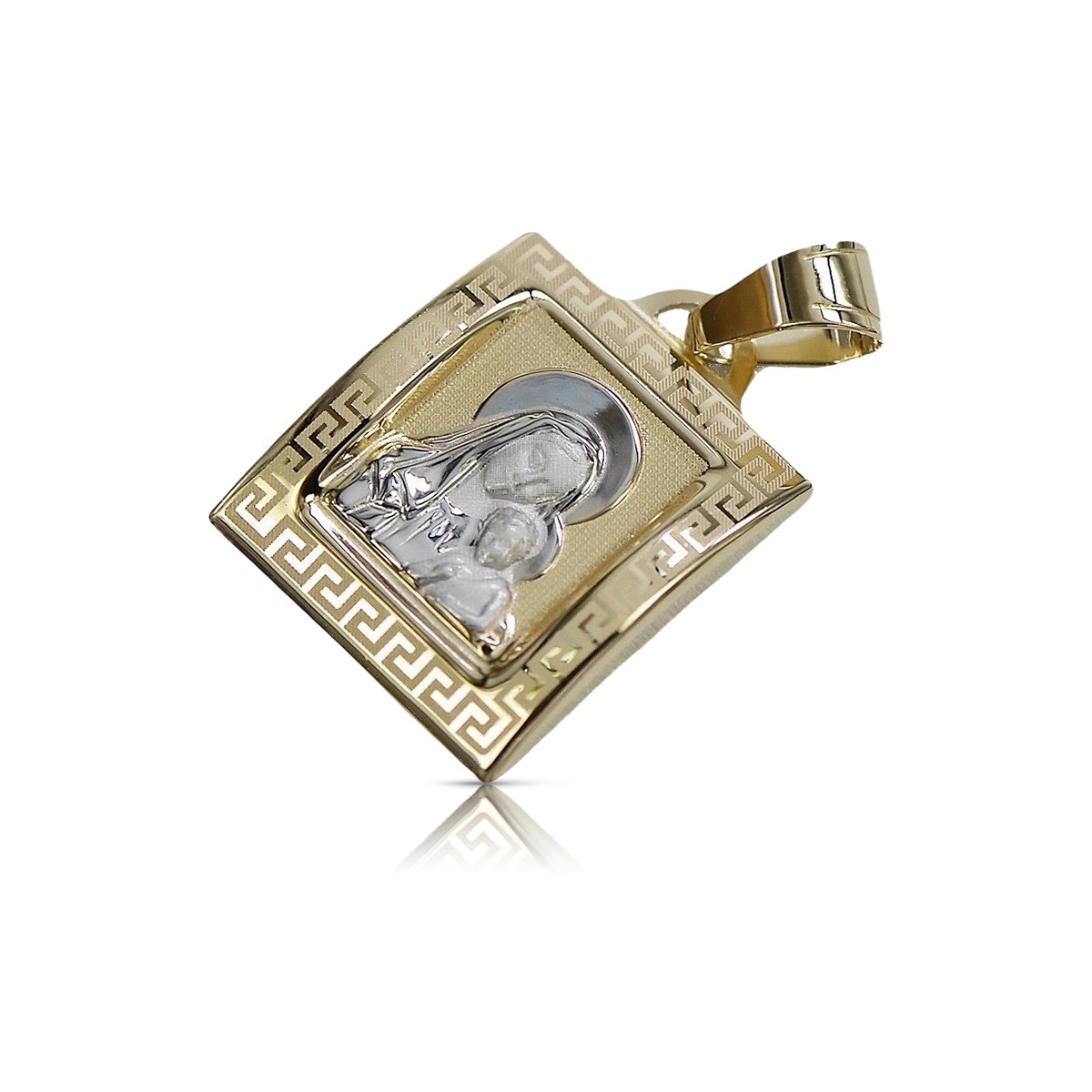 Pendentif ★ médaille d’or médaillon icône zlotychlopak.pl ★ or 585 333 petit prix