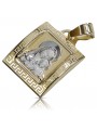 Gold Mary medallion icon pendant ★ zlotychlopak.pl ★ Gold 585 333 low price