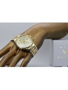 копие на 14k 585 златен часовник с гривна Geneve mw005ydg&mbw006y