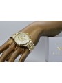 копие на 14k 585 златен часовник с гривна Geneve mw005ydg&mbw006y