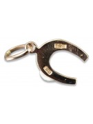 "Bijou d'Exception: Pendentif Horseshoe Vintage en Or Rose 14 Carats, Pas de Pierres" vpn006