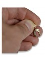 "No Stone, Pure 14K Rose Gold Vintage Horseshoe Pendant" vpn006