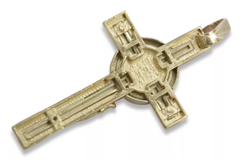 Golden Catholic Cross ★ russiangold.com ★ Gold 585 333 Low price