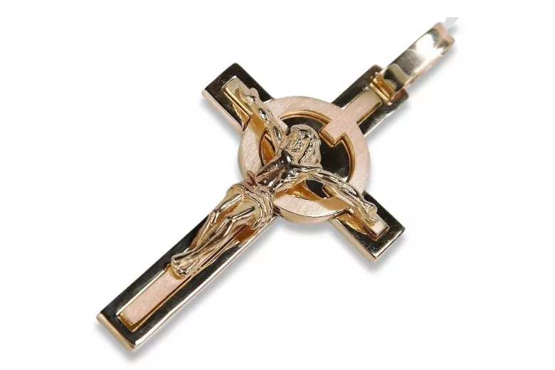 Croix ★ catholique d’or russiangold.com ★ or 585 333 Prix bas