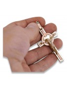 Cruz ★ Católica de Oro russiangold.com ★ Oro 585 333 Precio bajo