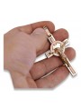 Cruz ★ Católica de Oro russiangold.com ★ Oro 585 333 Precio bajo