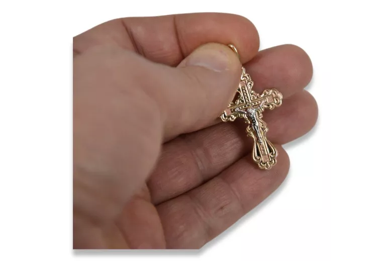 Croix ★ orthodoxe d’or russiangold.com ★ or 585 333 Prix bas