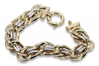 Bracelet italien jaune 585 or 14k cfb009yw