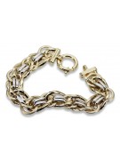 Pulsera de oro amarillo italiano 585 14k cfb009yw