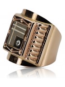 Ruso rosa rosa 14k 585 oro Sello de hombre csc004r