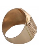 Ruso rosa rosa 14k 585 oro Sello de hombre csc004r