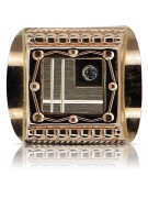 Ruso rosa rosa 14k 585 oro Sello de hombre csc004r