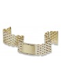 Italienisches gelbes Herrenarmband aus 14 Karat 585 Gold mbw005y