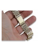 Italienisches gelbes Herrenarmband aus 14 Karat 585 Gold mbw005y