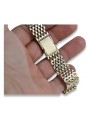 Italienisches gelbes Herrenarmband aus 14 Karat 585 Gold mbw005y