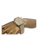 Gold men's watch Geneve ★ zlotychlopak.pl ★ Gold purity 585 333 Low Price!