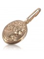 "Camea Pendatif en Or Rose 14k 585 Vintage, Pas de Pierres d'Accent" vpn007